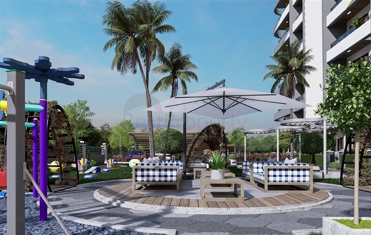 A new modern complex under construction in Northern Cyprus in the Guzelyurt area