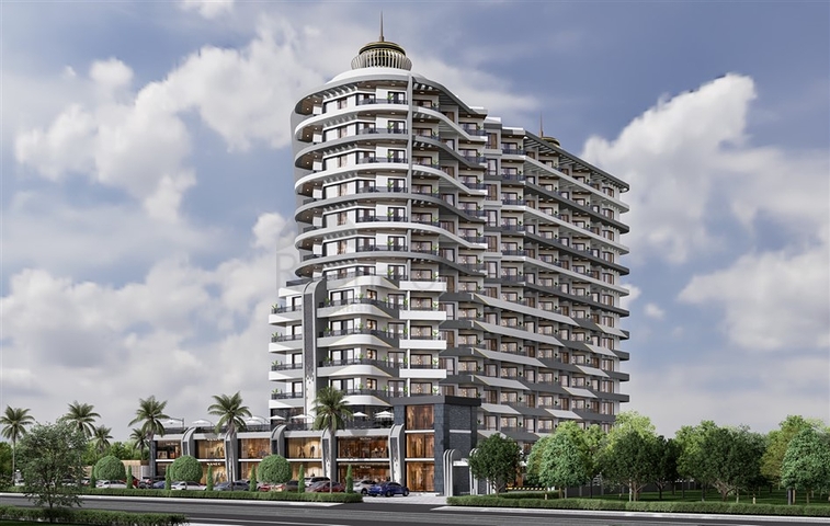 A new modern complex under construction in Northern Cyprus in the Guzelyurt area