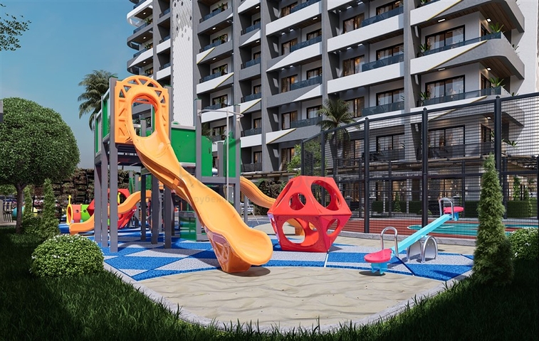 A new modern complex under construction in Northern Cyprus in the Guzelyurt area