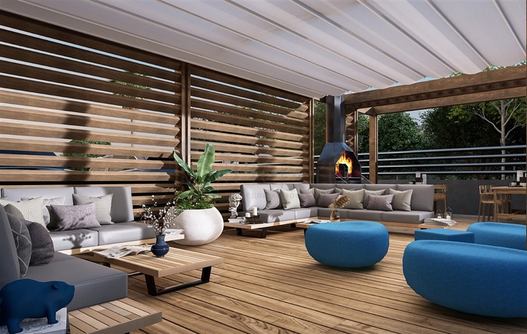 A new modern complex under construction in Northern Cyprus in the Guzelyurt area