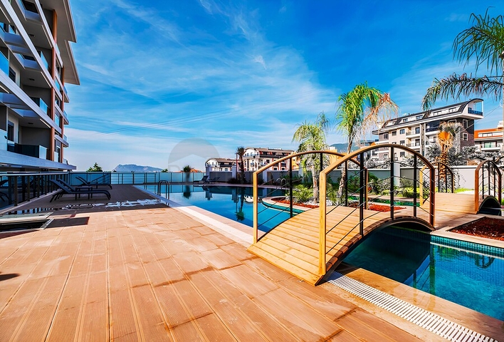 One-bedroom apartment in a new complex in Oba district