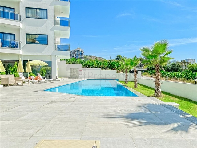 Furnished 1+1 Apartment in Mahmutlar, Alanya with Pool