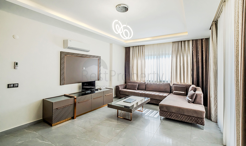 Furnished 1+1 Apartment in Mahmutlar, Alanya with Pool