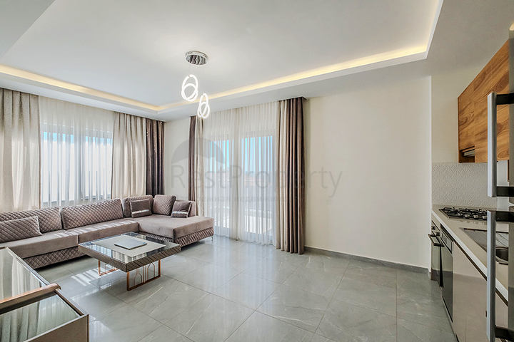 Furnished 1+1 Apartment in Mahmutlar, Alanya with Pool