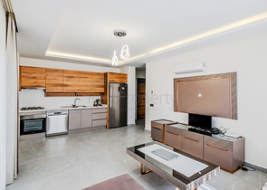 Furnished 1+1 Apartment in Mahmutlar, Alanya with Pool