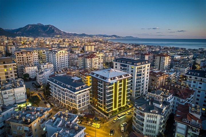 New Investment Apartments in Central Alanya, 700 m from Sea