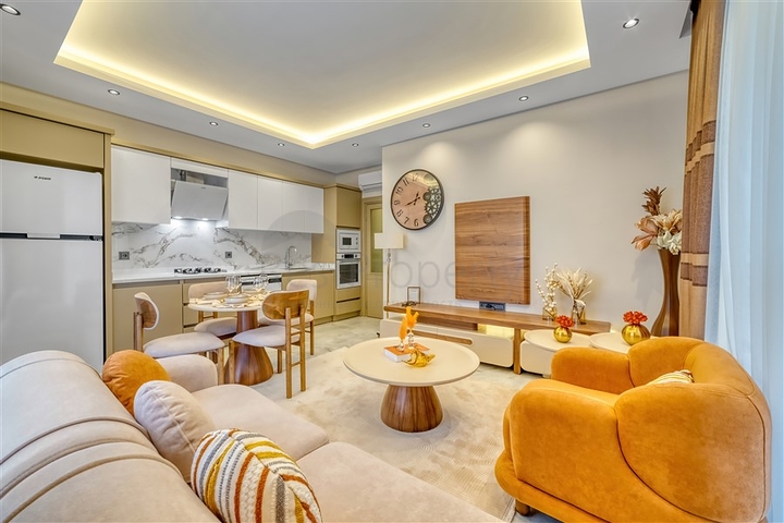 New Investment Apartments in Central Alanya, 700 m from Sea