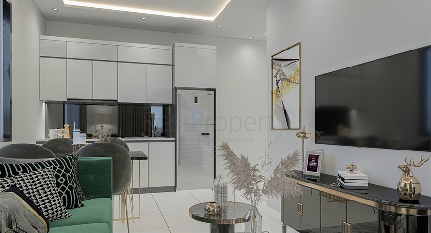 One-bedroom apartment in a complex with developed infrastructure