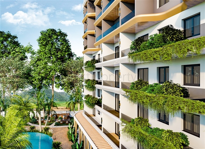 1+1 apartment with pine forest