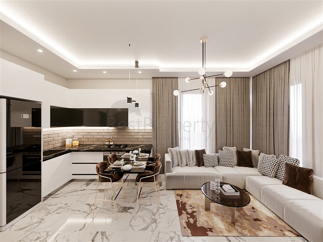 1+1 apartment with pine forest