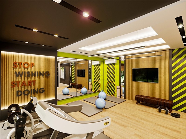 1+1 apartment with pine forest