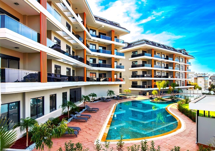 One-bedroom apartment in a new complex in Oba district