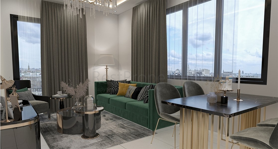 One-bedroom apartment in a complex with developed infrastructure