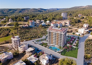 1+1 apartment in a new complex in Avsallar