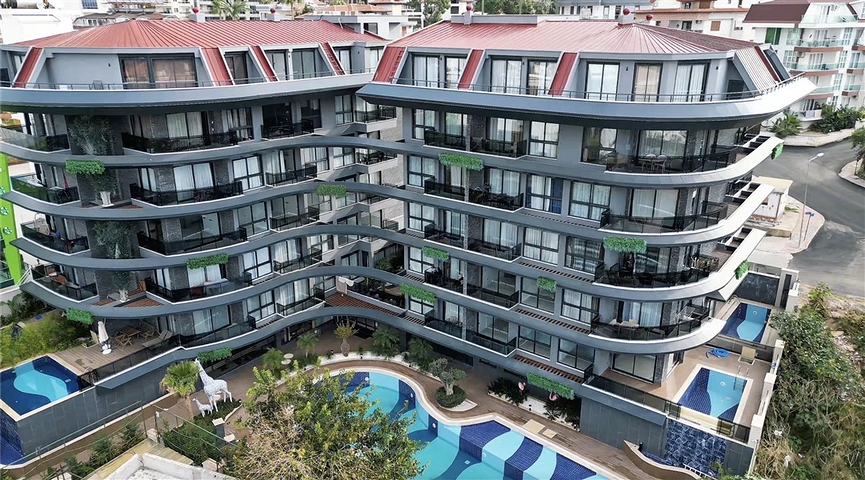 2+1 Garden duplex in Kestel 