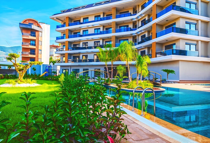 One-bedroom apartment in a complex in the Oba area