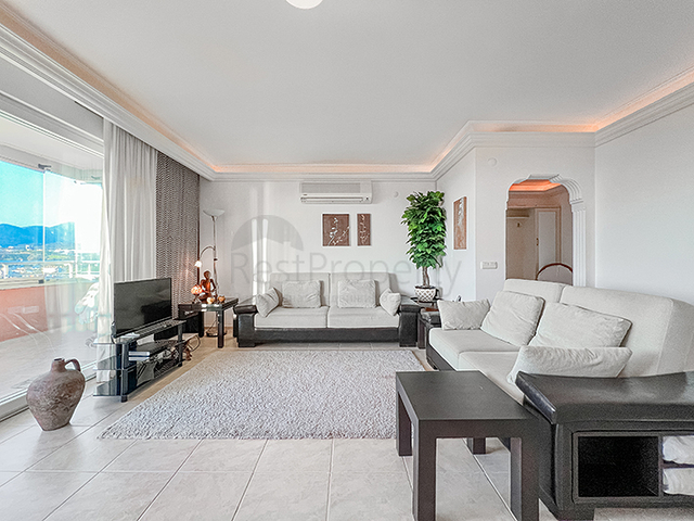 Furnished 2+1 Sea View Apartment in Mahmutlar Alanya