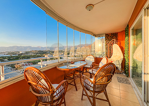 Furnished 2+1 Sea View Apartment in Mahmutlar Alanya