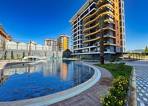 1+1 apartment in a luxury complex at the final stage of construction