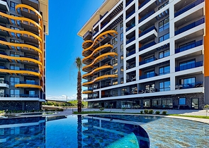 1+1 apartment in a luxury complex at the final stage of construction