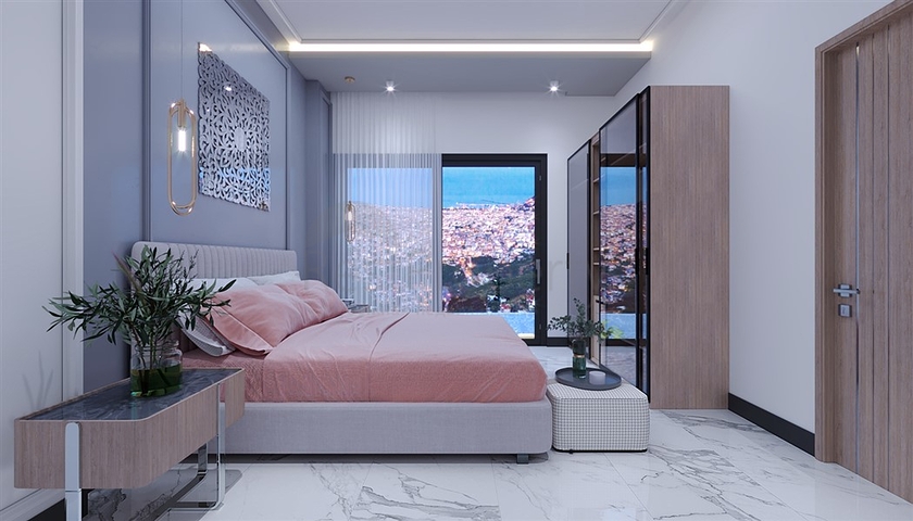 Villa project with stunning views in the center of Alanya