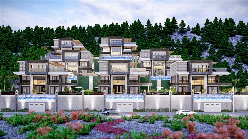 Villa project with stunning views in the center of Alanya