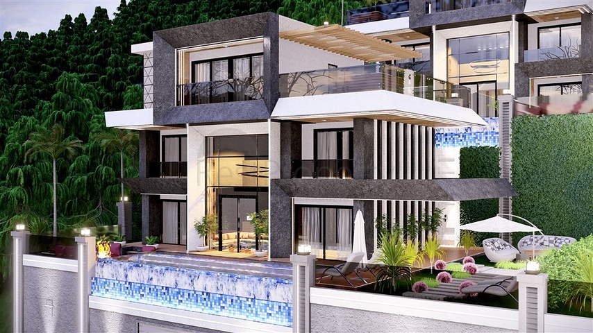 Villa project with stunning views in the center of Alanya