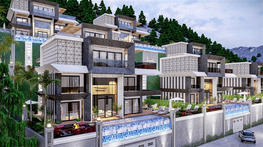 Villa project with stunning views in the center of Alanya