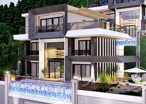 Villa project with stunning views in the center of Alanya