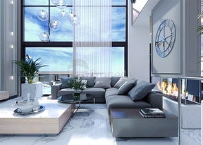 Villa project with stunning views in the center of Alanya