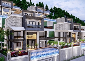 Villa project with stunning views in the center of Alanya