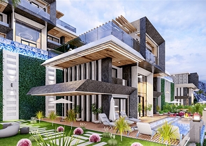 Villa project with stunning views in the center of Alanya