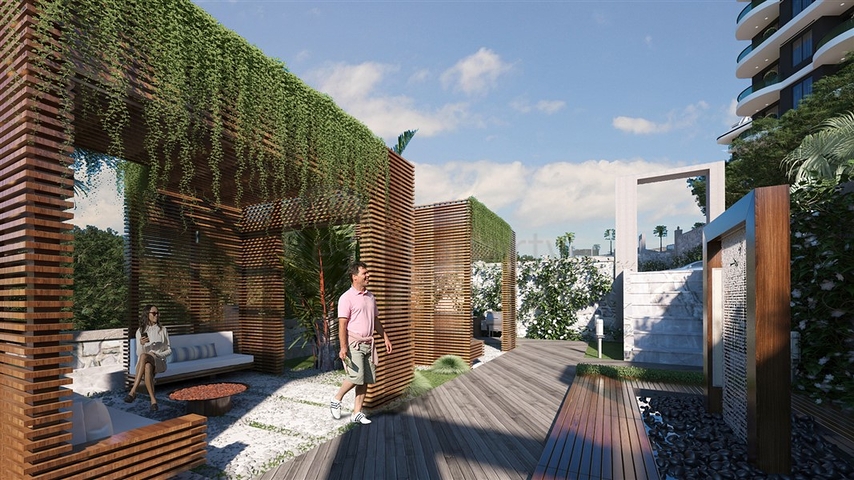 1+1 business class apartment in Demirtas district 