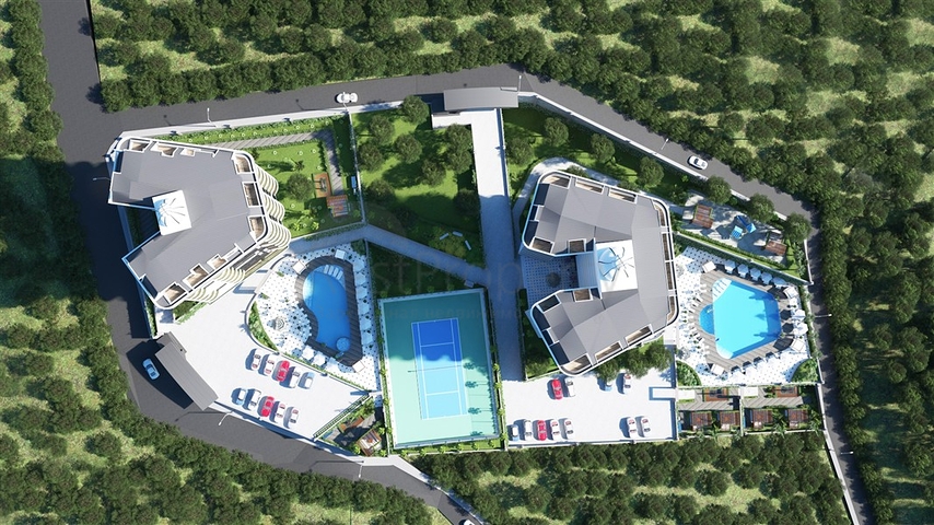 1+1 business class apartment in Demirtas district 