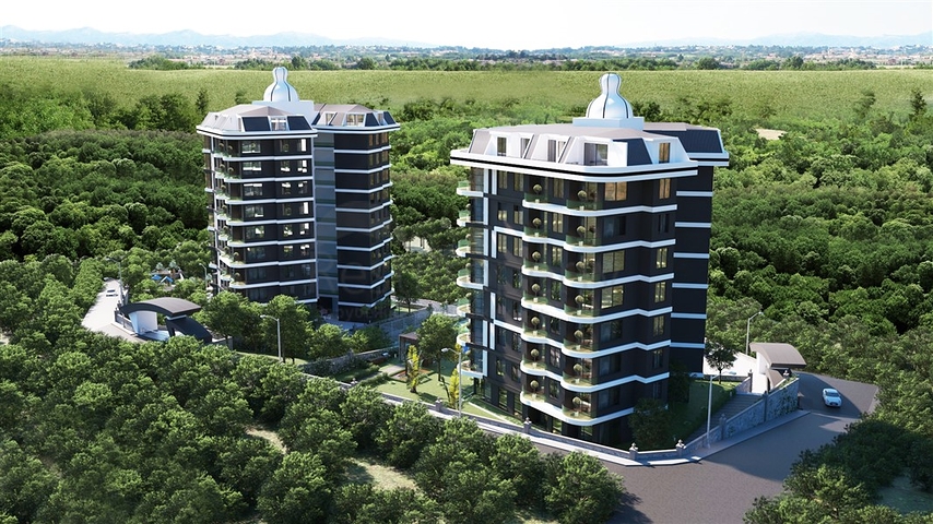 1+1 business class apartment in Demirtas district 