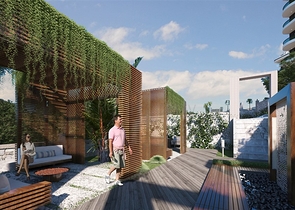 1+1 business class apartment in Demirtas district 