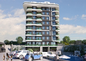 1+1 business class apartment in Demirtas district 