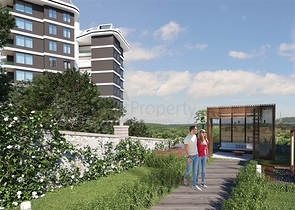 1+1 business class apartment in Demirtas district 