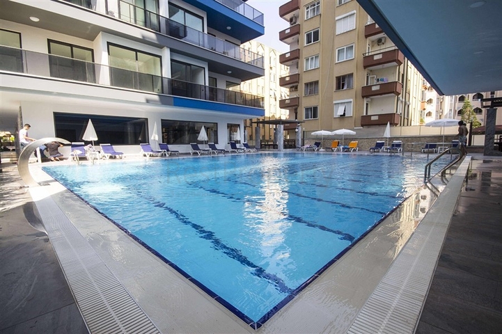 2+1 apartment with panoramic sea view in Mahmutlar area