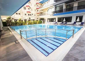 2+1 apartment with panoramic sea view in Mahmutlar area