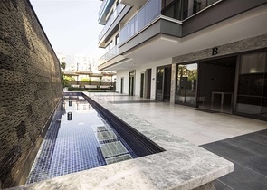 2+1 apartment with panoramic sea view in Mahmutlar area