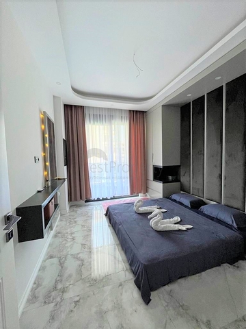 Two-storey garden duplex 2+1 in Oba district 