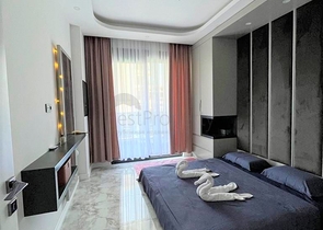 Two-storey garden duplex 2+1 in Oba district 