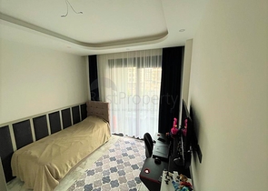 Two-storey garden duplex 2+1 in Oba district 