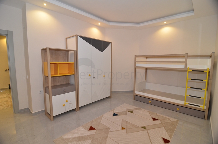 Luxury 3+1 garden duplex in Oba district 