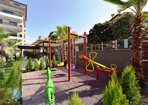 Luxury 3+1 garden duplex in Oba district 