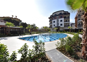 Luxury 3+1 garden duplex in Oba district 