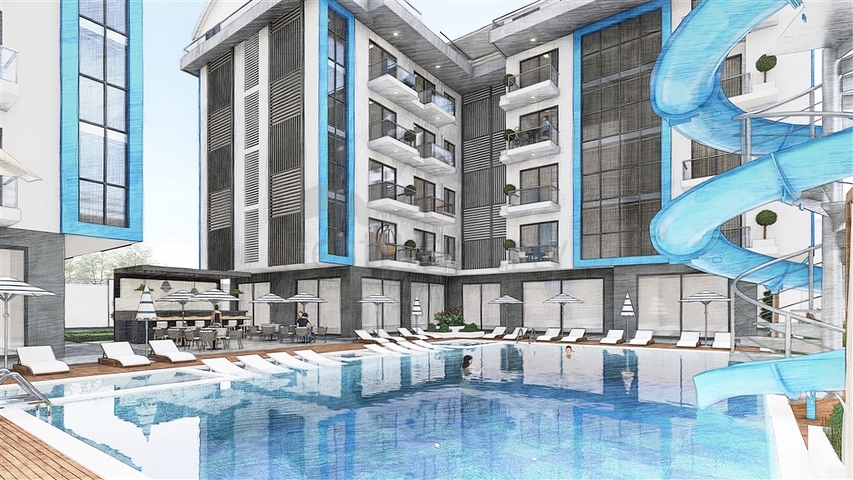 Apartments in a new complex in Oba district