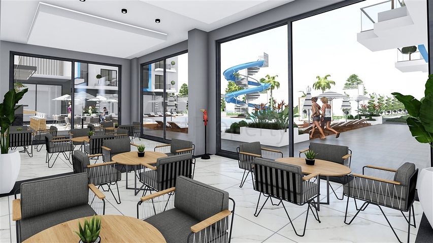 Apartments in a new complex in Oba district