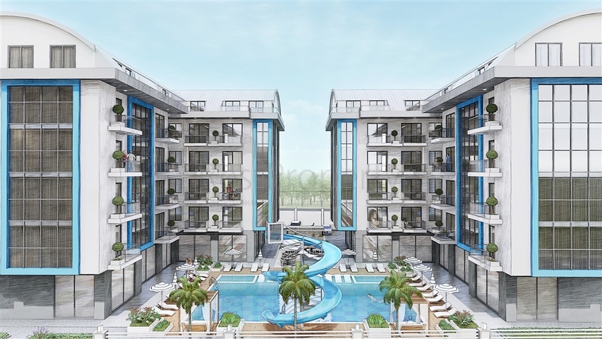 Apartments in a new complex in Oba district